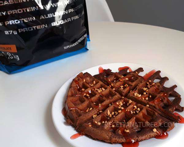 Waffle Fit com Whey Protein