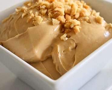 Mousse de Amendoim Low Carb