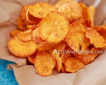 Chips de Batata Doce no Microondas