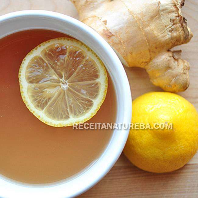 Chá de Gengibre com Limão