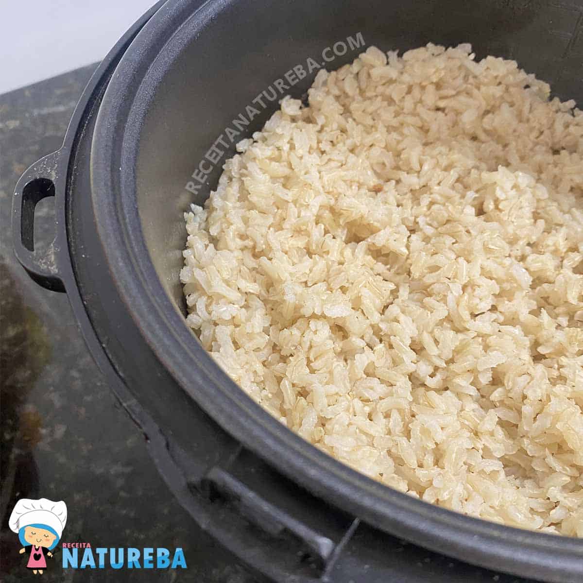 como fazer arroz integral na panela eletrica
