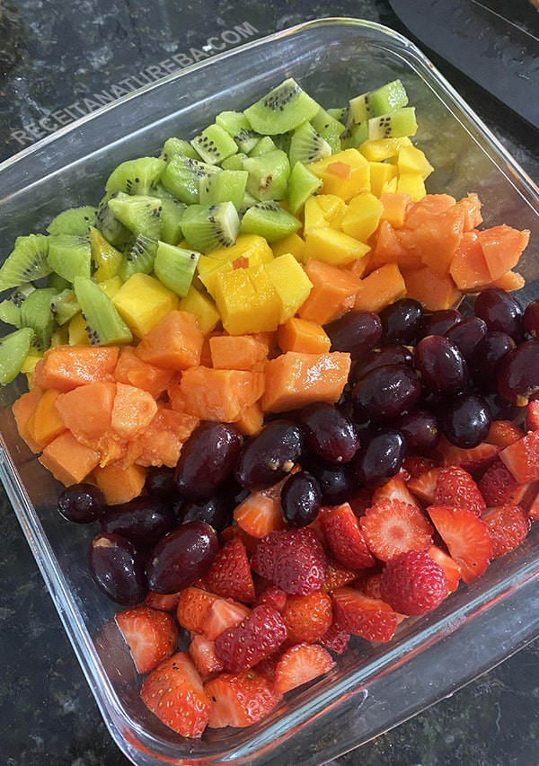 como fazer salada de frutas